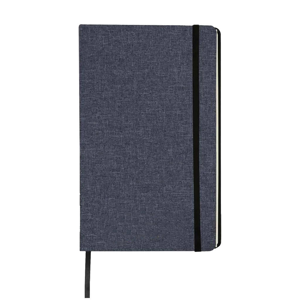 Giftology A5 Fabric cover Notebook (Navy Blue) | Jasani